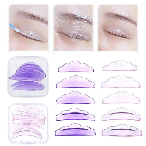 5 Pairs Self-Adhesive Lash Lift Pads Soft Silicone Eyelash Perm Rods Shield Lifting 3D Lashes Curler Accessories Makeup Tools BeautyBond