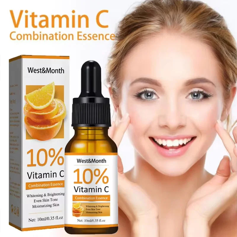 Vitamin C Serum for Face Hyaluronic Acid Lighten Age Black Spots Sunburn Anti-oxidation Wrinkle Remove Shrink Pore Skin Care BeautyBond