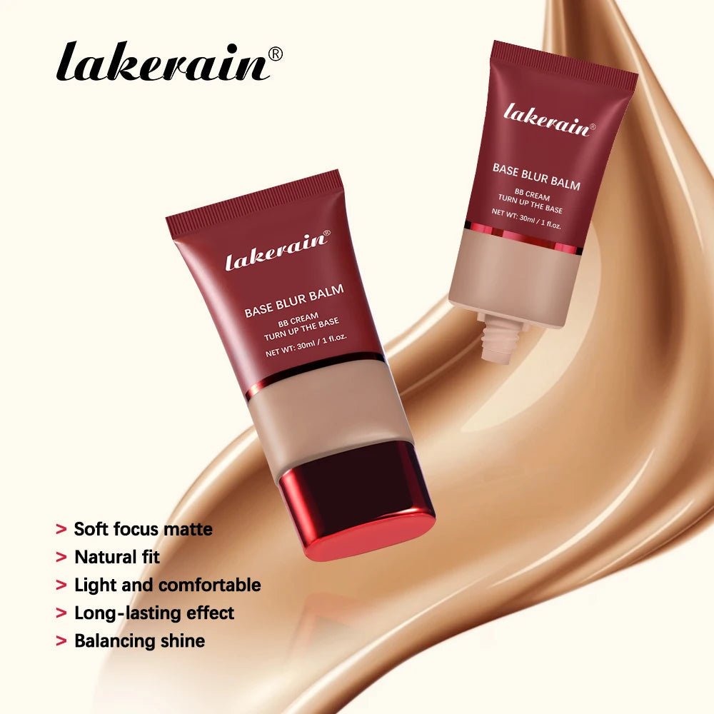 Matte Foundation Base Blur Soft Focus Matte Full Coverage Natural Fit Face Makeup Lightweight Long-Lasting Concealer BB Cream BeautyBond