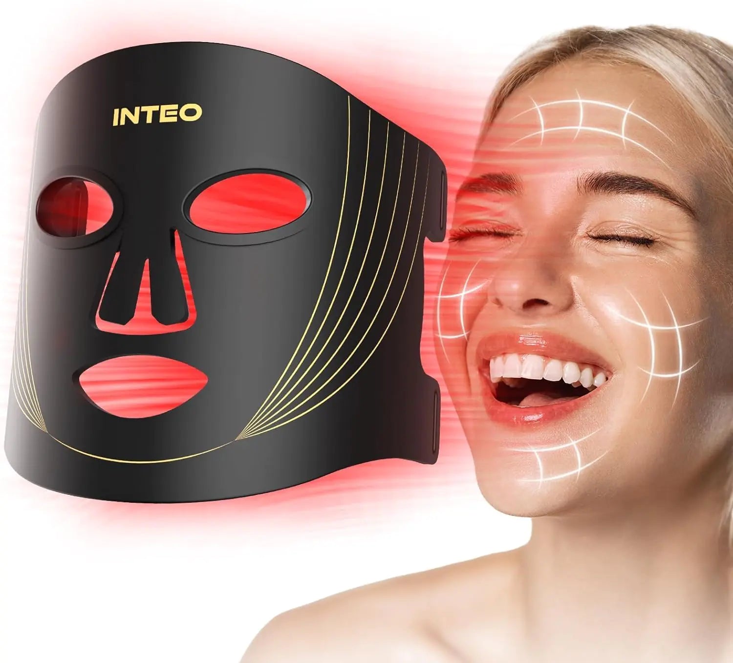 Portable Red Light Face Therapy with 3 Modes BeautyBond