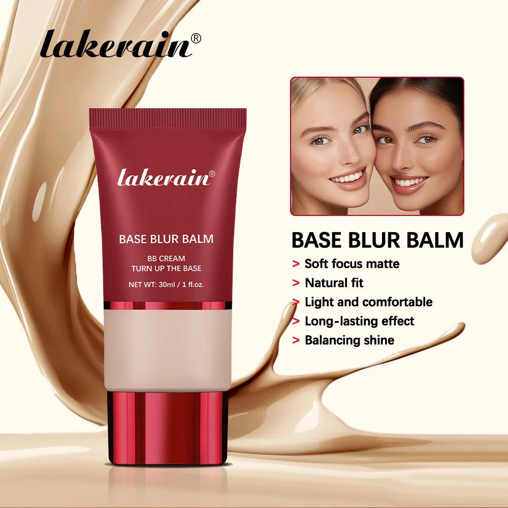 Matte Foundation Base Blur Soft Focus Matte Full Coverage Natural Fit Face Makeup Lightweight Long-Lasting Concealer BB Cream BeautyBond