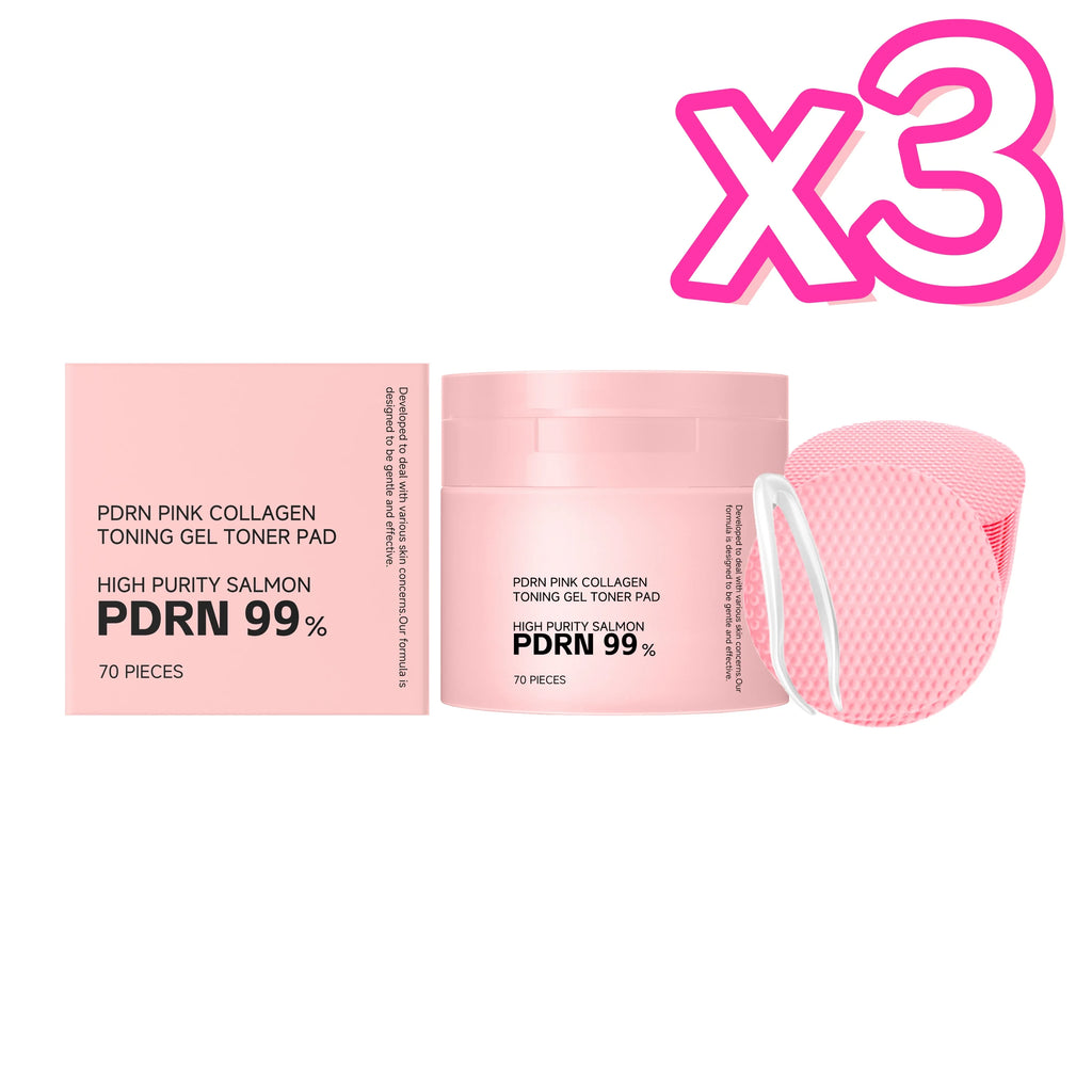 PDRN Collagen Toner Pads Repair Skin Barrier Calm Redness Hydrate Skin Reduce Skin Fine Lines Brighten Dullness Facial Toner Pad BeautyBond