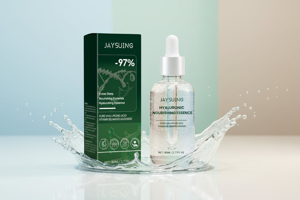 Jaysuing Hyaluronic Acid Facial Serum bottle and packaging on a white background