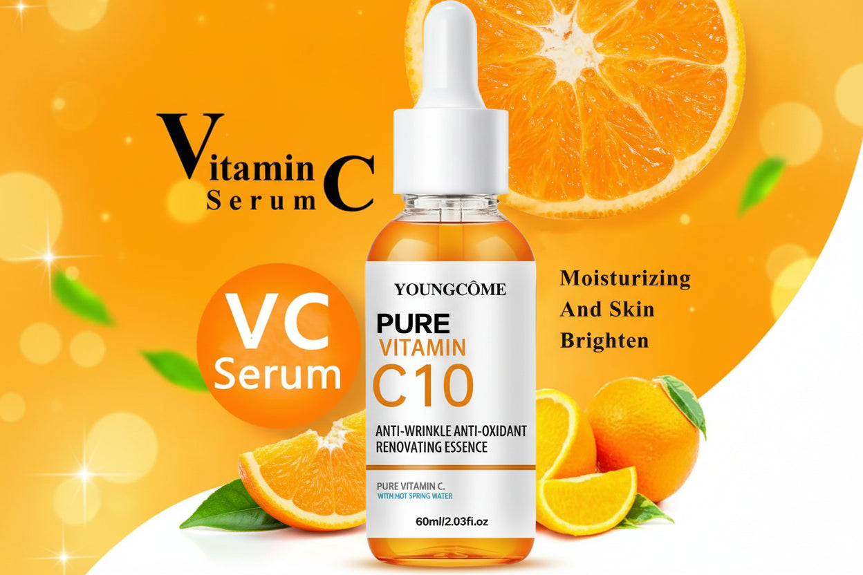 Vitamin C Facial Essence Hyaluronic Acid Dark Skin Brighten Serum Fade Fine Lines Moisturizing Repair Dull Serum Face Skin Care BeautyBond