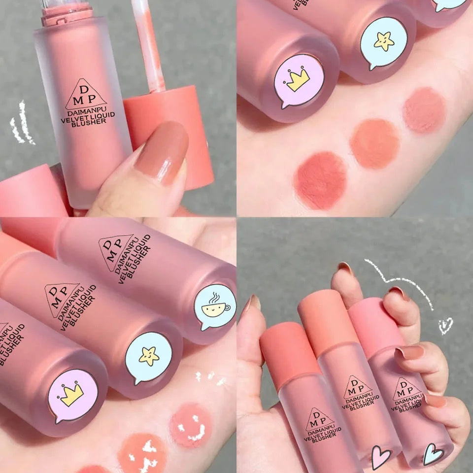 Liquid Blush Long-acting Waterproof Easy Halo Dye Brightens The Face Smooth Peach Red Female Cosmetics BeautyBond