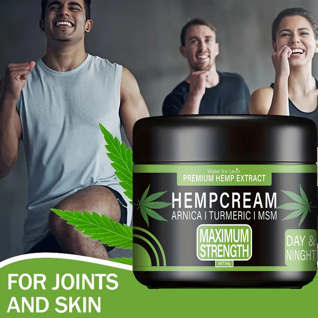 Premium Hemp Extract Cream with Arnica, Turmeric & MSM for Soothing Skin Relief, Nourishing & Moisturizing. BeautyBond