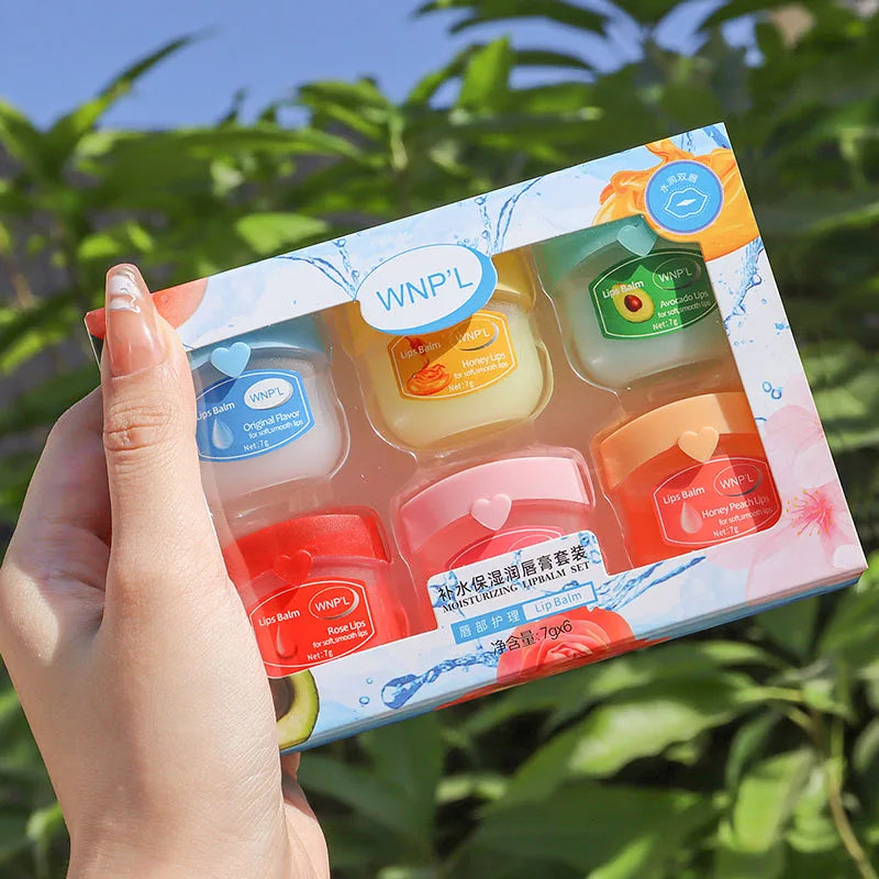New 4/6/8pcs Moisturizing Lip Balm Sets Lipstick Makeup Natural Plant Base Moisturizer Lip Balm Anti-Cracking Lips Skin Care BeautyBond