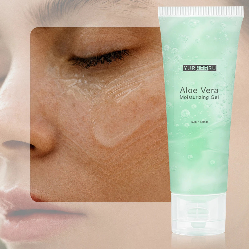 Aloe Vera Gel for Face, Daily Moisturizer & Makeup Primer, 100% Natural, Soothing, Hydrating, Non Greasy, Fast Absorb (50ml) BeautyBond