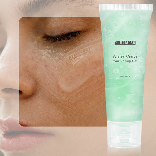 Aloe Vera Gel for Face, Daily Moisturizer & Makeup Primer, 100% Natural, Soothing, Hydrating, Non Greasy, Fast Absorb (50ml) BeautyBond