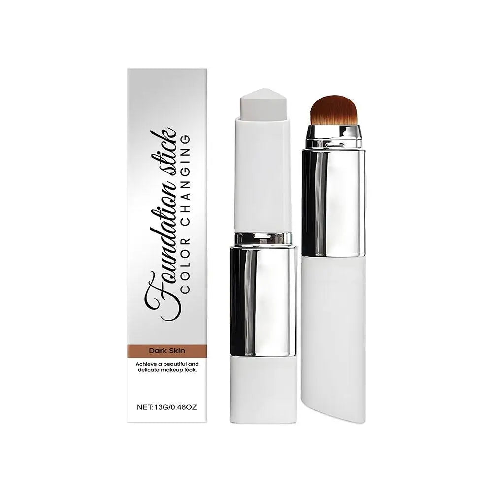 2-in-1 Color-Changing Foundation Liquid Stick Lasting Concealer Lightweight Moisturizing Brightening Matte Natural Base Makeup BeautyBond