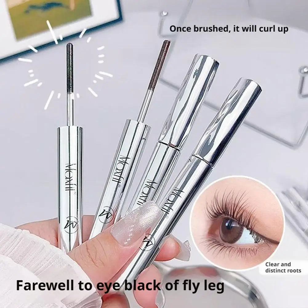 Nature Waterproof Spiral Brush Head Mascara - Steel Tube Long-lasting Easy To Apply for Beginners Party Makeup Mascara BeautyBond