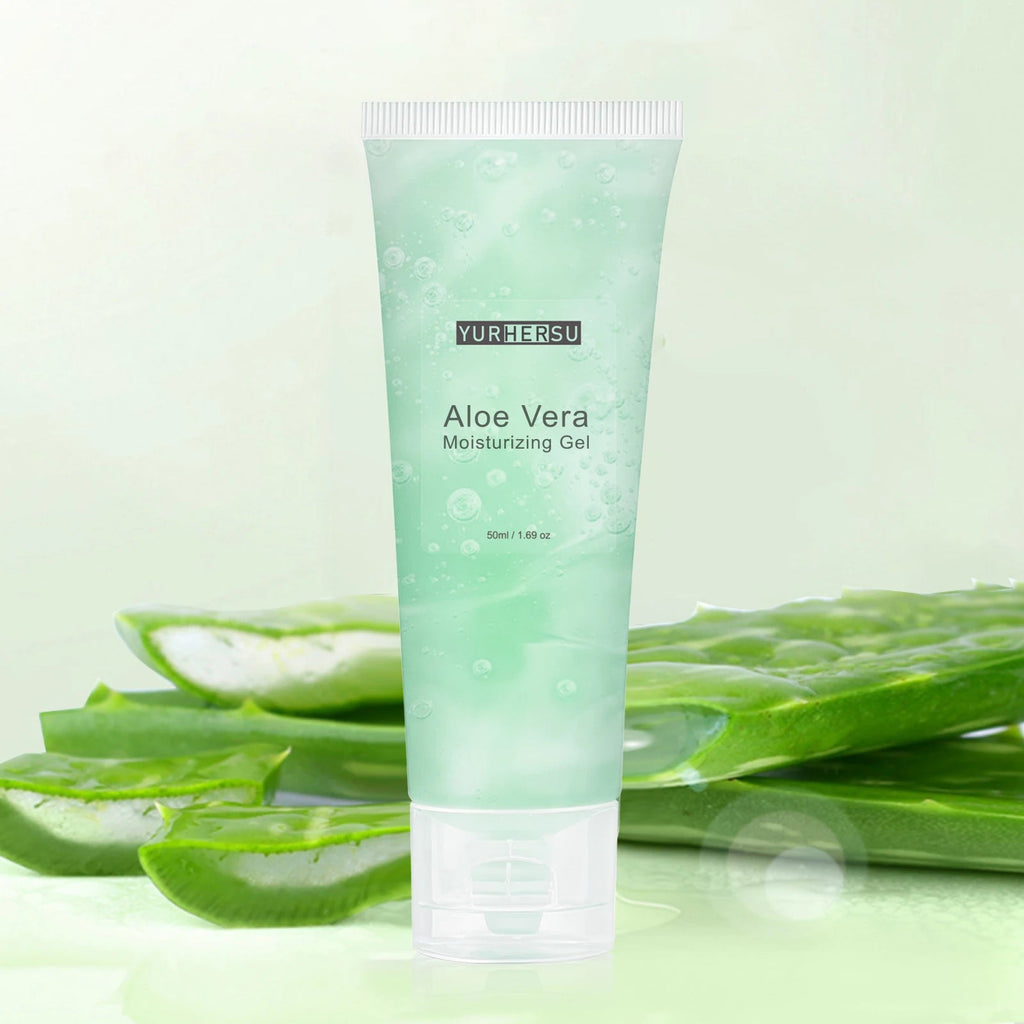 Aloe Vera Gel for Face, Daily Moisturizer & Makeup Primer, 100% Natural, Soothing, Hydrating, Non Greasy, Fast Absorb (50ml) BeautyBond