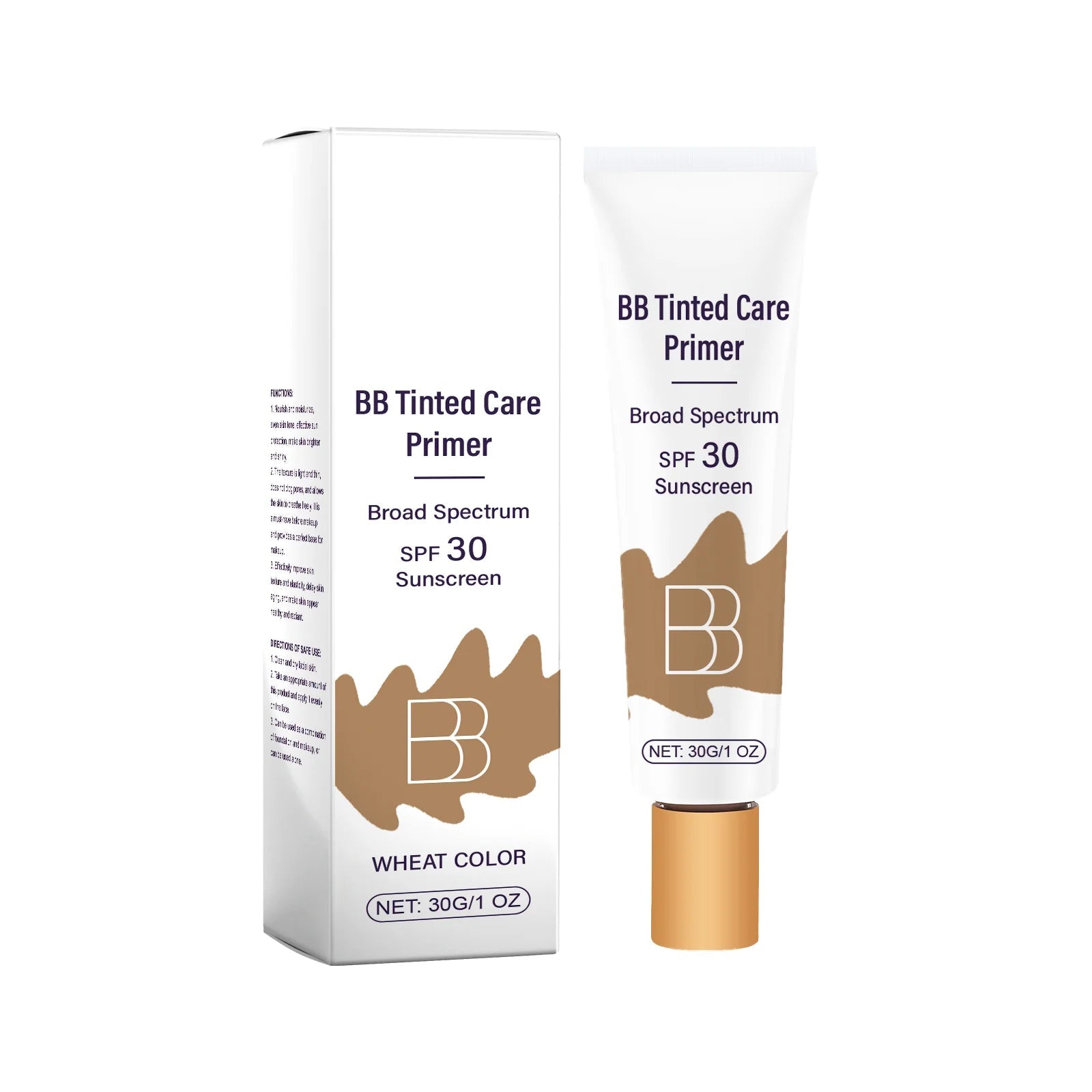 Sunscreen BB Cream Protect Sun Burn Calm Redness Balance Oil Shine Conceal Face Blemish Enhance Skin Barrier Portable Concealer BeautyBond