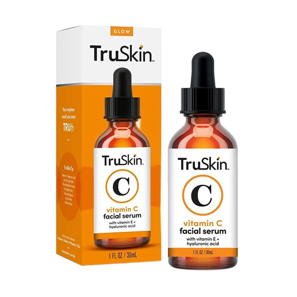 TruSkin Vitamin C Facial Serum 30ml 60mlwith Vitamin E Hyaluronic Acid Brightening Anti-Aging Serum BeautyBond
