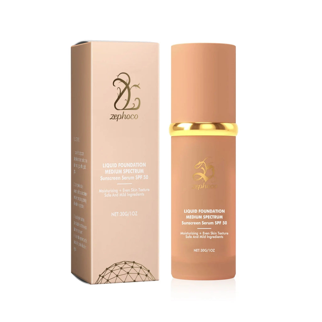 4-in-1 Foundation Liquid Soft Matte Long Lasting Hydrating Makeup Base Spf 50 Waterproof Magic Color Changing Foundation Liquid BeautyBond