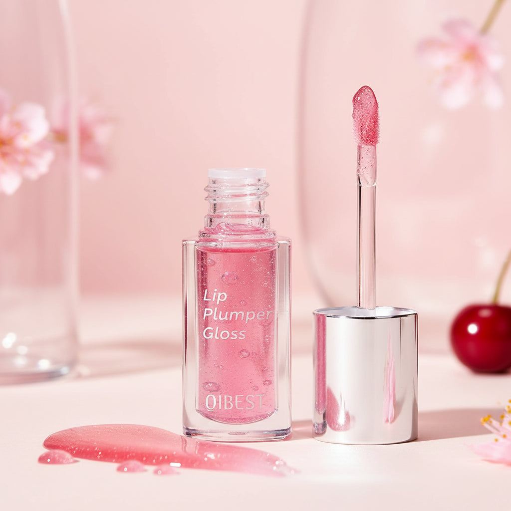 OIBEST Lip Plumper Gloss with packaging on a white background