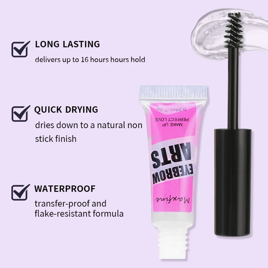 Eyebrow Shaping Gel Waterproof Natural Transparent Long Lasting Quick-drying 3D Wild Eyebrow Glue Professional Makeup Cosmetic BeautyBond
