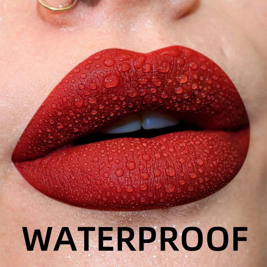 19 colors Matte Velvet Lip Gloss Waterproof Liquid Lipstick Nude Black Lips tint Makeup Lip Glaze Cosmetics Red Lip Stain Beauty BeautyBond