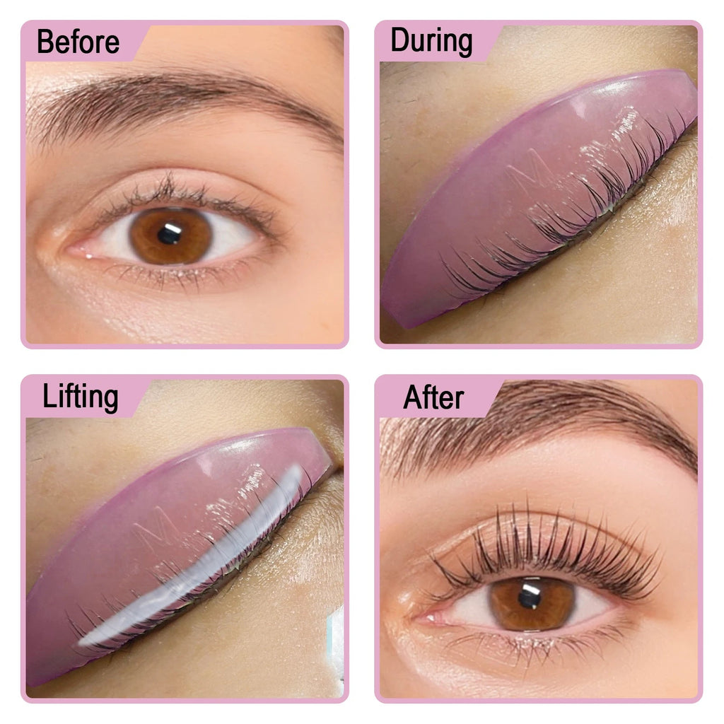 4 pairs Lashlift Silicone Eyelash Lift Perm Pads Kit - Eye Curler Rods Tool for Longer, Fuller Lashes BeautyBond