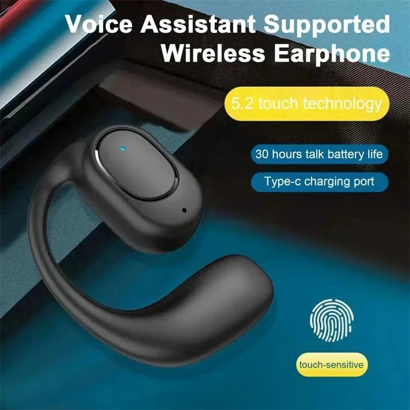 Wireless Headphones Bluetooth Headset With Microphone Bone Conduction Handsfree Noise Canceling Earphones For Driving Audifonos BeautyBond