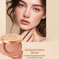 Flowers Pearlescent Shimmer Blush Powder, Single-color Blush, Fine Powder, Improves Skin Tone, Blush Without Flying Powder BeautyBond