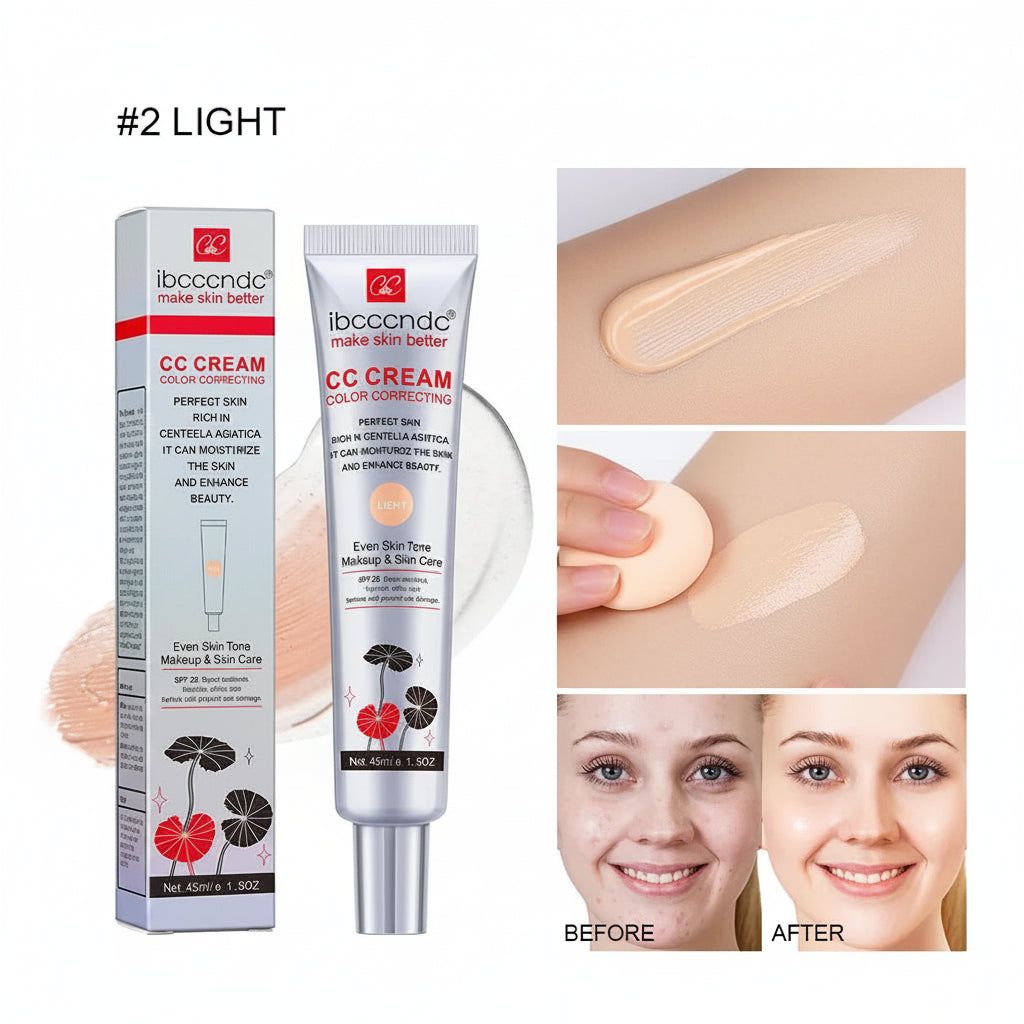 Centella Asiatica CC Cream – Color Correcting Full Coverage Foundation BeautyBond