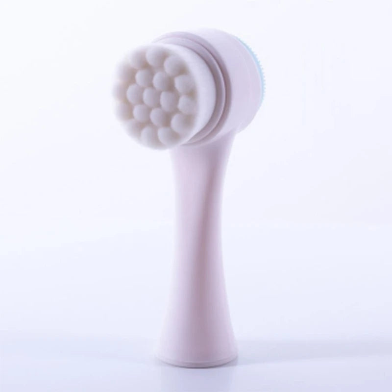 Silicone Face Cleansing Brush Double-Sided Facial Cleanser Blackhead Removal Pore Cleaner Exfoliator Face Scrub Skin Care Tool BeautyBond