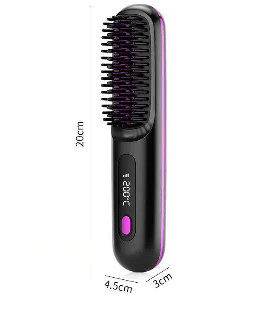 Wireless Hair Straightener Curler – 2-in-1 Portable Styling Tool BeautyBond