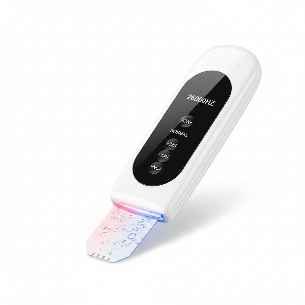 Ultrasonic Skin Rejuvenator – LED Facial Scrubber & Blackhead Remover BeautyBond