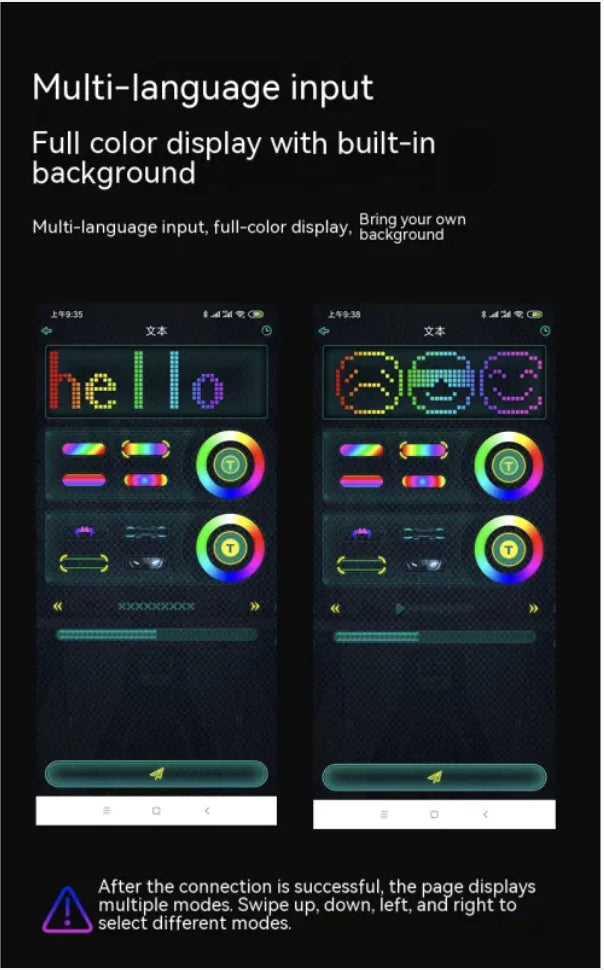 Colorful LED Festival Mask - Gesture-Controlled Party Wear BeautyBond