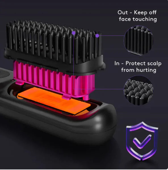 Wireless Hair Straightener Curler – 2-in-1 Portable Styling Tool BeautyBond