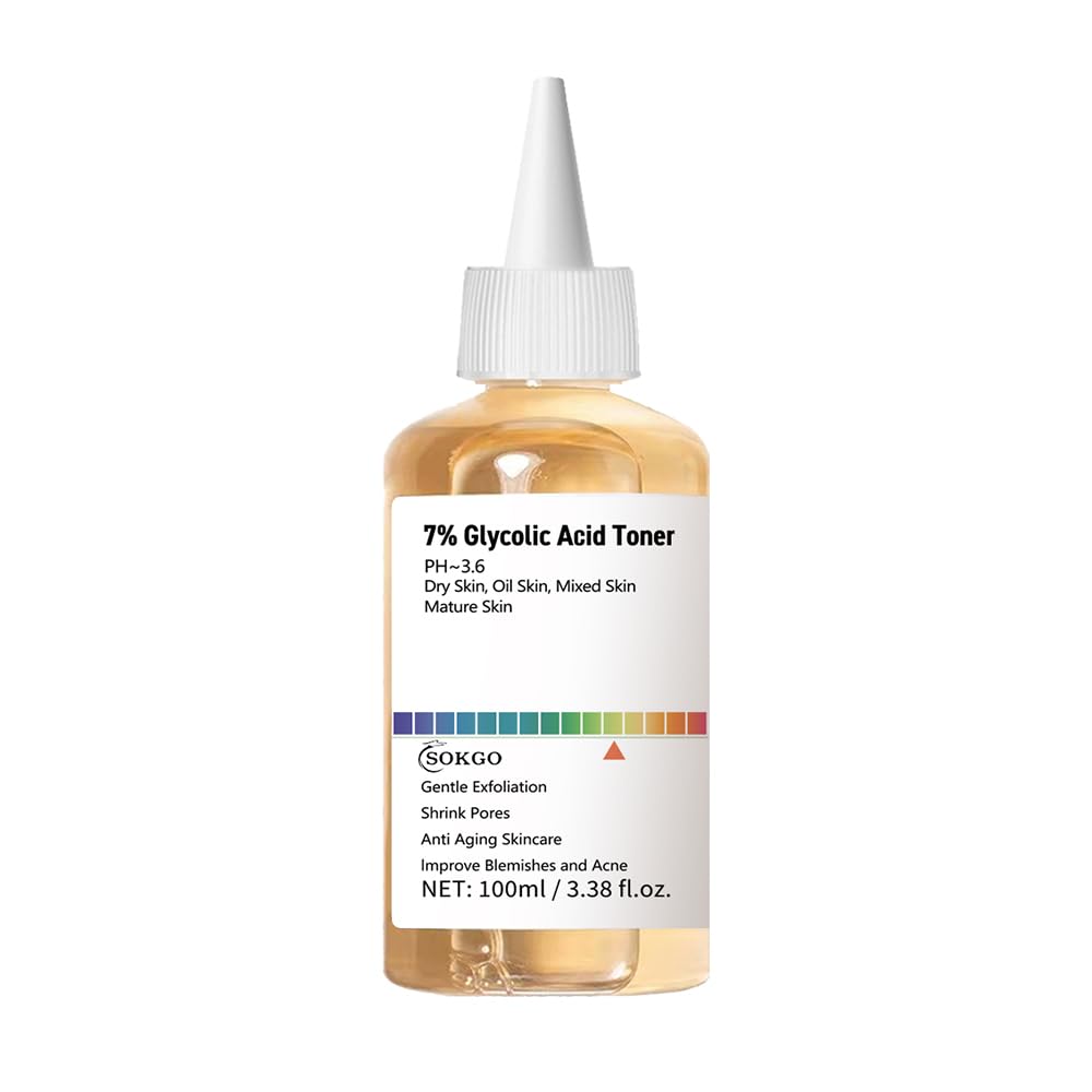 7% Glycolic Acid Toner 7% Glycolic Acid Toner for Diminishing Acne Marks Pore Tightening and Skin Hydration BeautyBond