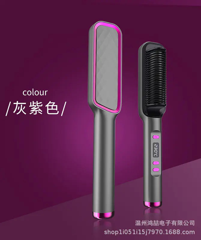 Ionic Hair Styler Brush – Electric Straightening Comb BeautyBond
