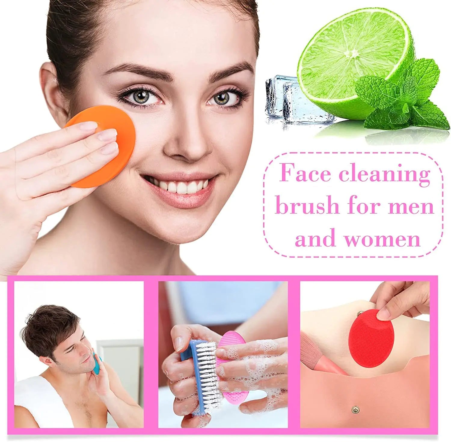 Gentle Silicone Face Scrubber BeautyBond