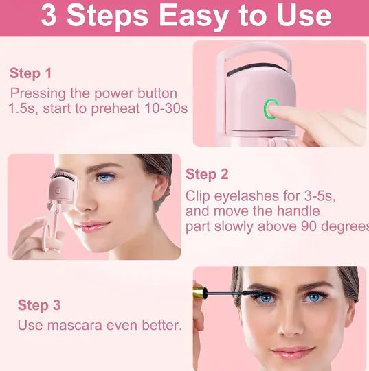 Travel-Friendly Heated Lash Curler