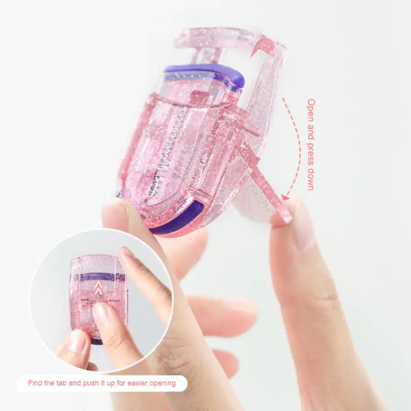 Portable Wide Angle Eyelash Curler – Glitter Design BeautyBond